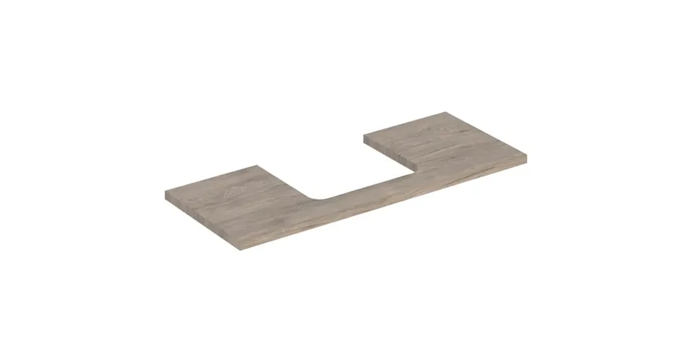 Geberit One mosdópult középső kivágással, pultra ültethető mosdóhoz 120x47 cm, hikoridió 505.285.00.6 Gyors szállítás