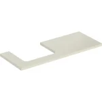 Prémium Geberit One mosdópult bal oldali kivágással 120x47 cm, pultra ültethető mosdóhoz, magasfényű homokszürke 505.305.00.4