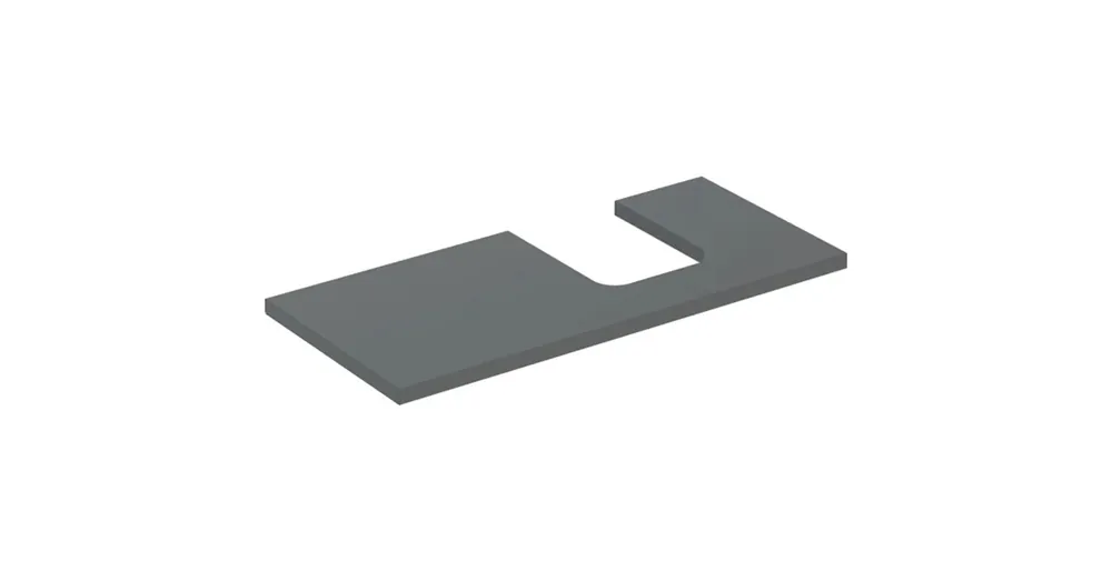 Geberit One mosdópult jobb oldali kivágással 105x47 cm, pultra ültethető tálformájú mosdóhoz, matt láva 505.314.00.3 Biztonságos fizetés