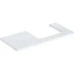 Expressz kézbesítés Geberit One mosdópult jobb oldali kivágással 105x47 cm, pultra ültethető mosdóhoz, magasfényű fehér 505.324.00.1