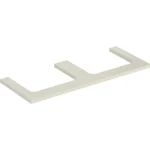 Árcsökkenés Geberit One mosdópult kivágással, két pultra ültethető mosdóhoz 120x47 cm, magasfényű homokszürke 505.345.00.4