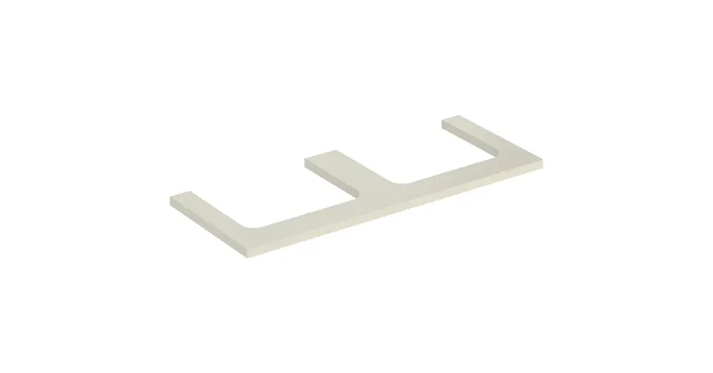 Árcsökkenés Geberit One mosdópult kivágással, két pultra ültethető mosdóhoz 120x47 cm, magasfényű homokszürke 505.345.00.4