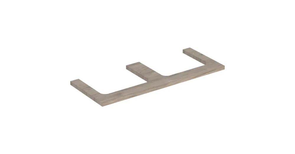 Geberit One mosdópult kivágással, két pultra ültethető mosdóhoz 120x47 cm, hikoridió 505.345.00.6 Különleges ajánlat