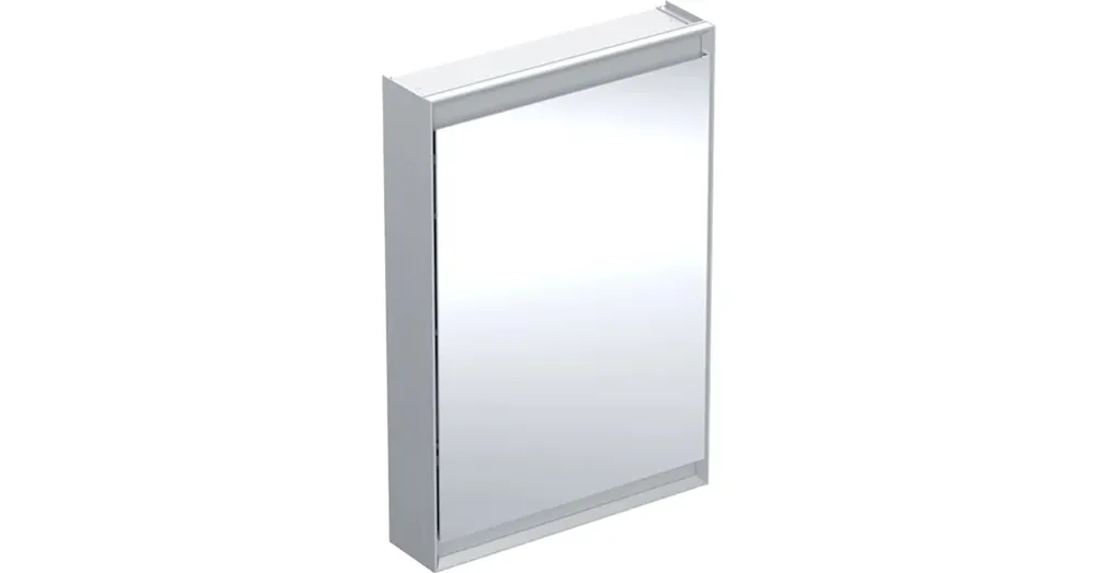 Geberit One tükrös szekrény balra nyíló ajtóval 60x90 cm, világítással, alumínium 505.810.00.1 Biztonságos fizetés