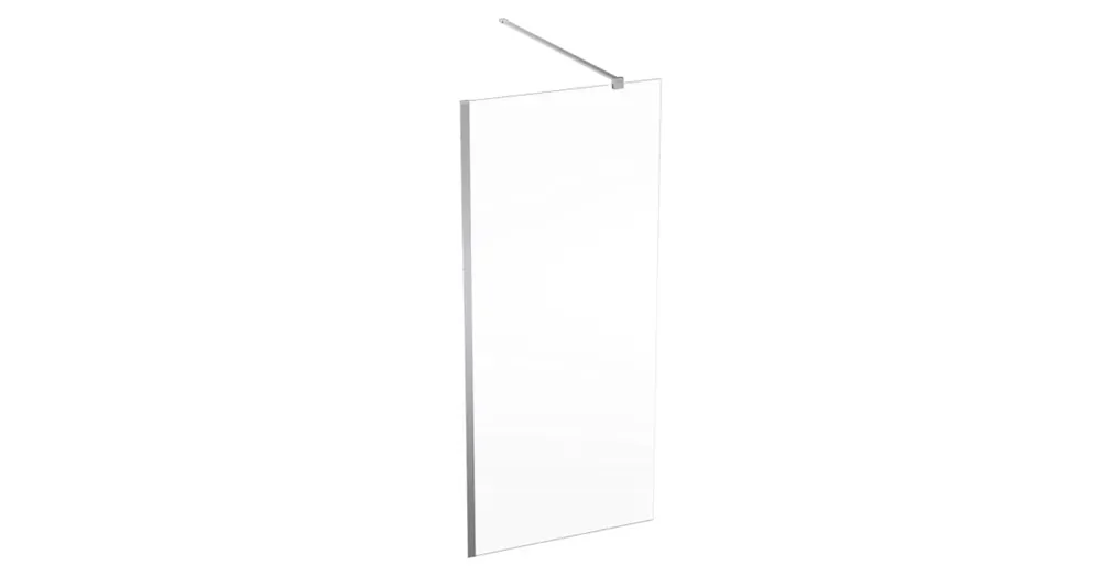 Geberit GEO Walk-In fix oldalfal 90x200 cm átlátszó üveg, Reflex bevonat, ezüst profillal 560.129.00.2 Kiárusítás