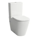 Végkiárusítás LAUFEN MEDA Álló kombi WC öblítőtartály nélkül, öblítőperem nélkül, mélyöblítéssel, halk öblítéssel, vízszintes/függőleges lefolyóhoz Fehér LCC H8241114002311