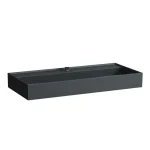 Vedd meg online LAUFEN Kartell LAUFEN Mosdótál, alsó felülete csiszolt túlfolyónyílás nélkül, csaplyuk nélkül, Graphite matt H8163377581121