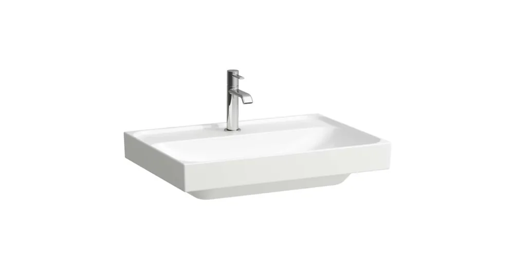Szuper ajánlat LAUFEN MEDA Mosdó, 65 cm, túlfolyónyílás nélkül, egy csaplyukkal, Fehér LCC bevonattal H8101144001111