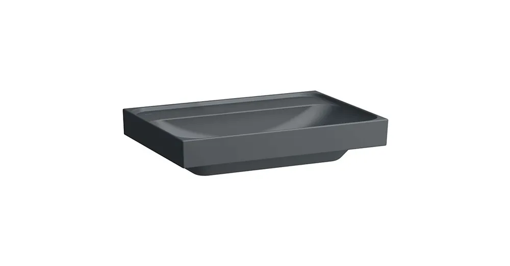 Kiárusítás LAUFEN MEDA Mosdó, 65 cm, csiszolt alsó felülettel, túlfolyónyílás nélkül, csaplyuk nélkül, Graphite matt H8161147581121
