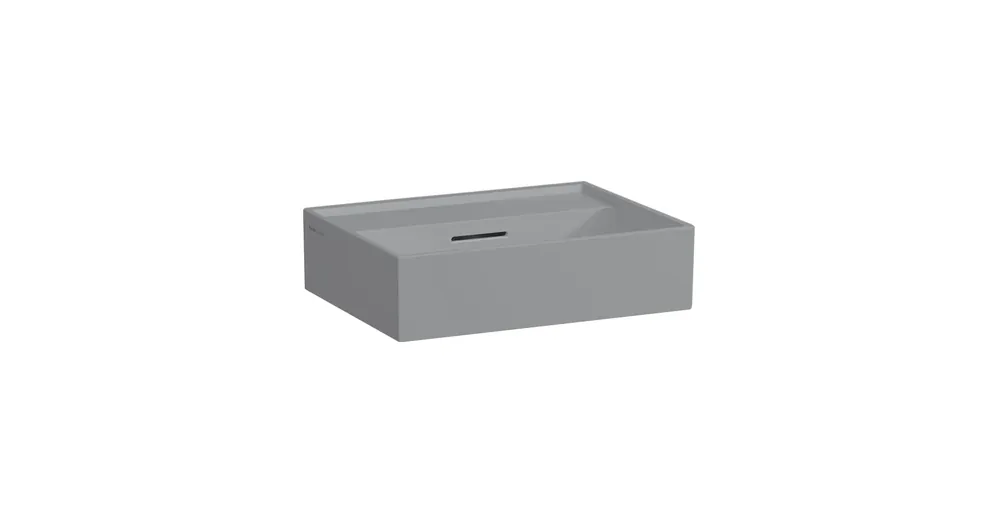 LAUFEN Kartell LAUFEN Mosdótál, alsó felülete csiszolt, csaplyuk nélkül, Matt Szürke H8183307591091 Legnépszerűbb