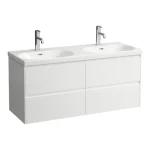 Outlet LAUFEN LANI Alsószekrény a H814081 mosdóhoz, 4 fiókos, Fényes Fehér H4035741122611
