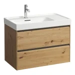 Szuper ajánlat LAUFEN MEDA Alsószekrény 800 mm, 2 fiókkal, H817116 mosdóhoz, Vad Tölgy H4216020112671
