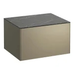 Újdonság LAUFEN SONAR Fiókos elem 600, 1 fiókos, kivágás nélkül, Titán/Nero Marquina H4054000341421