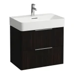 LAUFEN BASE Alsószekrény két fiókkal a 810284 mosdóhoz, Sötétbarna Szil H4023121102631 Gyors kiszállítás