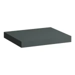Újdonság LAUFEN LANI Mosdótartó lap, 600 mm, kivágás nélkül, 65 mm vastag, 2 tartókonzollal, Traffic Szürke H4046401122661