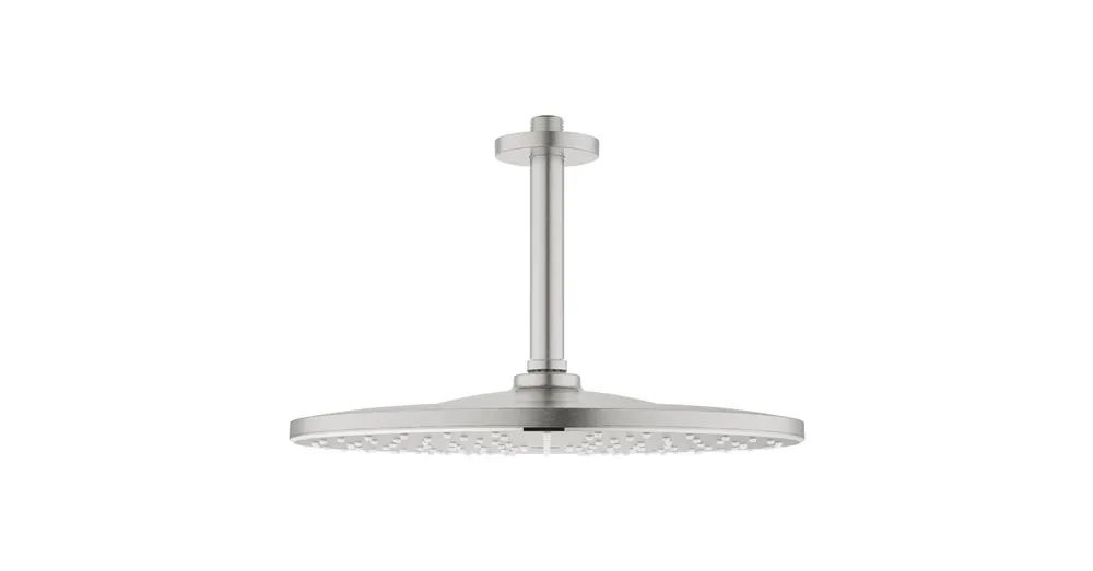 Azonnal elérhető Grohe Rainshower Mono 310 Fejzuhany készlet mennyezetre 142 mm, 1 funkciós, SuperSteel 26560DC0