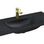 AREZZO design SKAPPA 100 cm-es mosdó, matt fekete AR-146070 Árengedmény