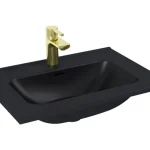 AREZZO design SKAPPA 60 cm-es mosdó, matt fekete AR-146060 Újdonság