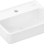 Újdonság Hansgrohe Xanuia Q Kézmosó 450/340, csapfurattal, túlfolyó nélkül, SmartClean Fehér 61141450