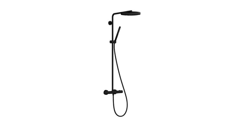 Kiárusítás Hansgrohe Pulsify S Puro Showerpipe 260, 1jet, Ecostat Fine termosztáttal Matt Fekete 24222670