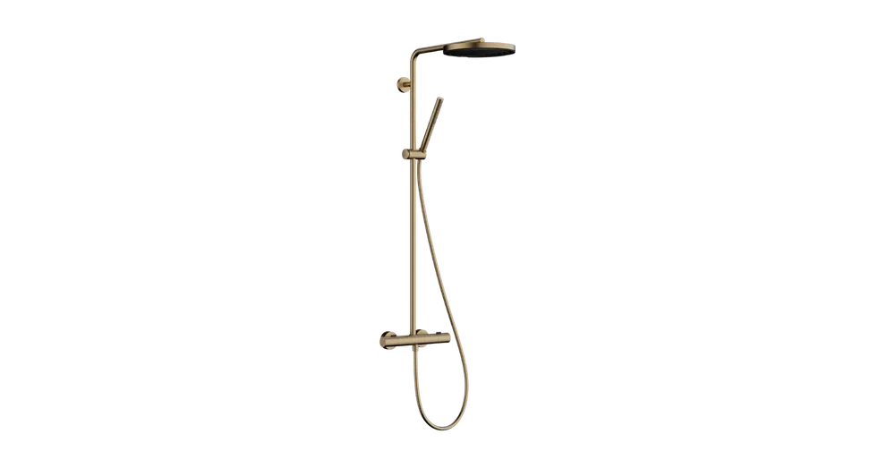 Hansgrohe Pulsify S Puro Showerpipe 260, 1jet, Ecostat Fine termosztáttal Szálcsiszolt Bronz 24222140 Outlet