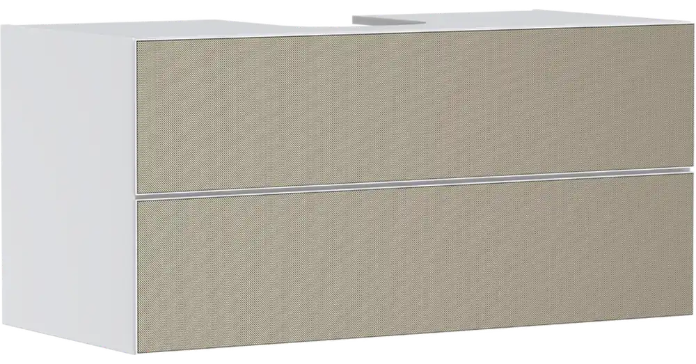 Hansgrohe Xevolos E Konzolos mosdószekrény 1180/550, matt fehér színű, 2 fiókkal, ráültetett mosdótálakhoz 54193390 Korlátozott ajánlat