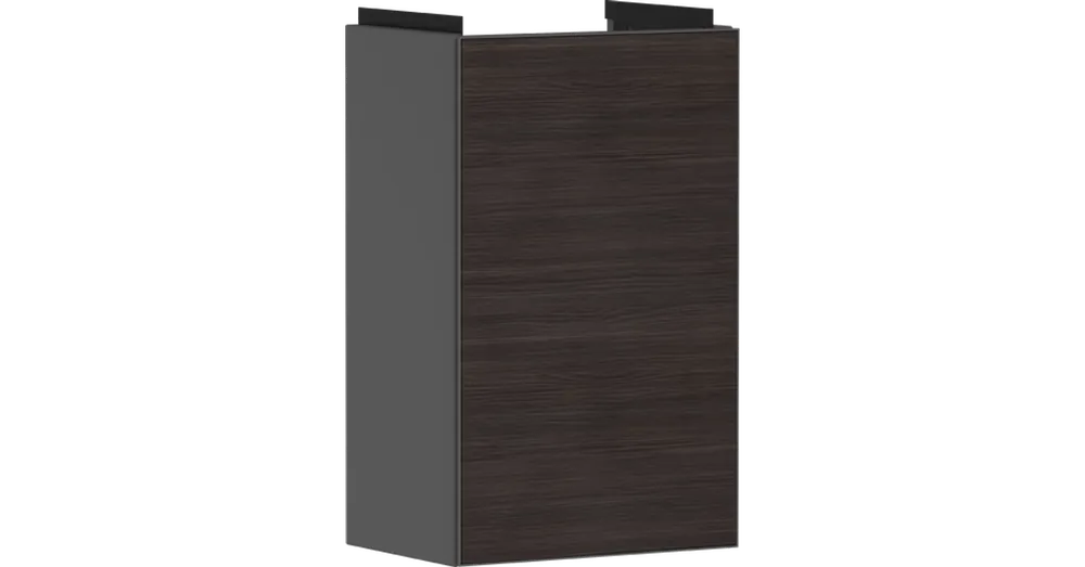 Szuper akció Hansgrohe Xevolos E Mosdószekrény kézmosóhoz 340/245, matt szürke pala színű, baloldali ajtópánt 54168730