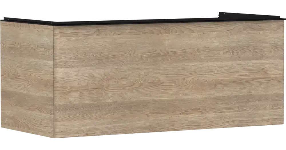 Hansgrohe Xelu Q Konzolos mosdószekrény 1180/550, természetes tölgy színű, 1 fiókkal, ráültetett mosdótálakhoz 54064670 Expressz kézbesítés