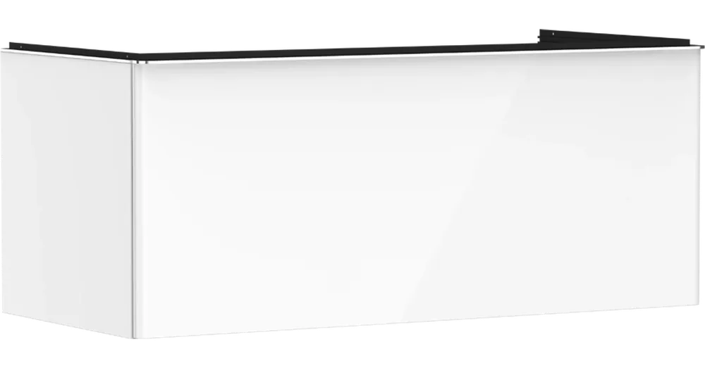 Hansgrohe Xelu Q Konzolos msdószekrény 1180/550, magasfényű fehér színű színű, 1 fiókkal, ráültetett mosdótálakhoz 54062000 Vedd meg online