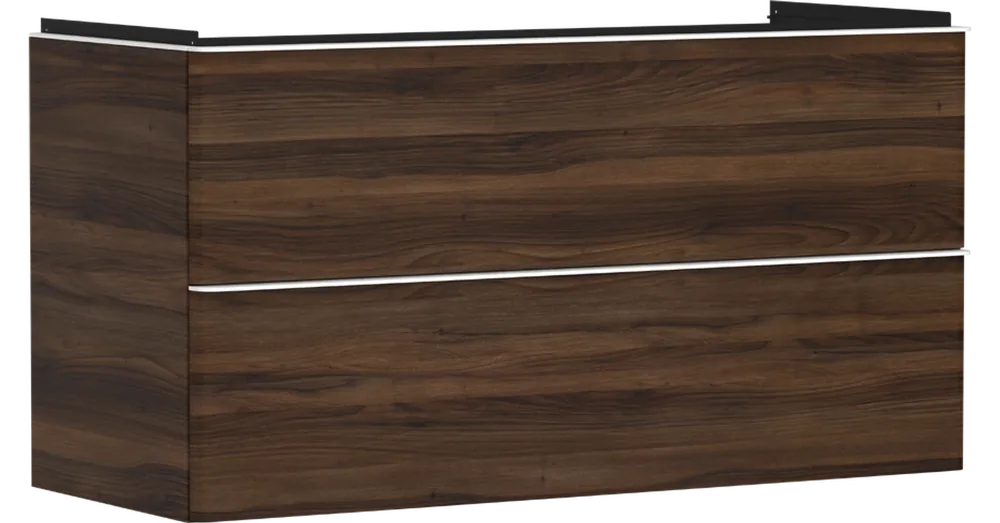 Hansgrohe Xelu Q Mosdószekrény 1180/475, sötét dió színű, 2 fiókkal, normál mosdókhoz 54038700 Kihagyhatatlan ajánlat