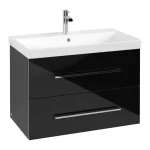 Villeroy & Boch Avento fürdőszobai alsószekrény 2 fiókos crystal black A89100B3 Ne maradj le