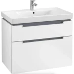 Szezonális akció Villeroy & Boch Subway 2.0 fürdőszobai alsószekrény 2 fiókos matt white A91400MS