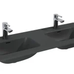 Kiárusítás AREZZO design SKAPPA 120 cm-es dupla mosdó, matt antracit AR-146076