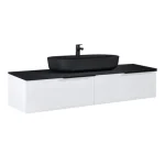 Kiárusítás AREZZO design MONTEREY 160 cm-es alsószekrény 2 fiókkal Mf. fehér színben AR-169442