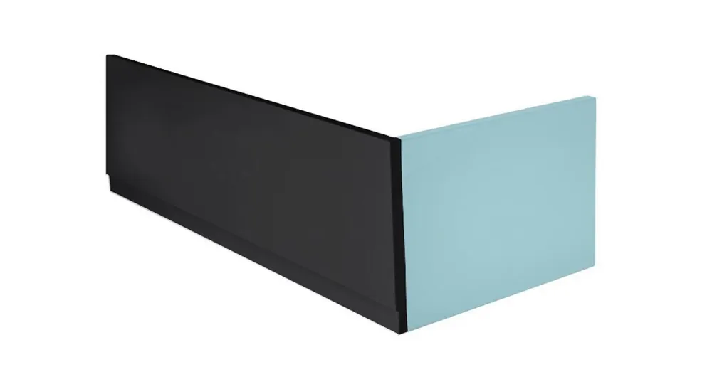 SAPHO POLYSAN PLAIN 150, előlap, balos, 150x59cm, matt fekete (72597.21) Kedvezményes ár