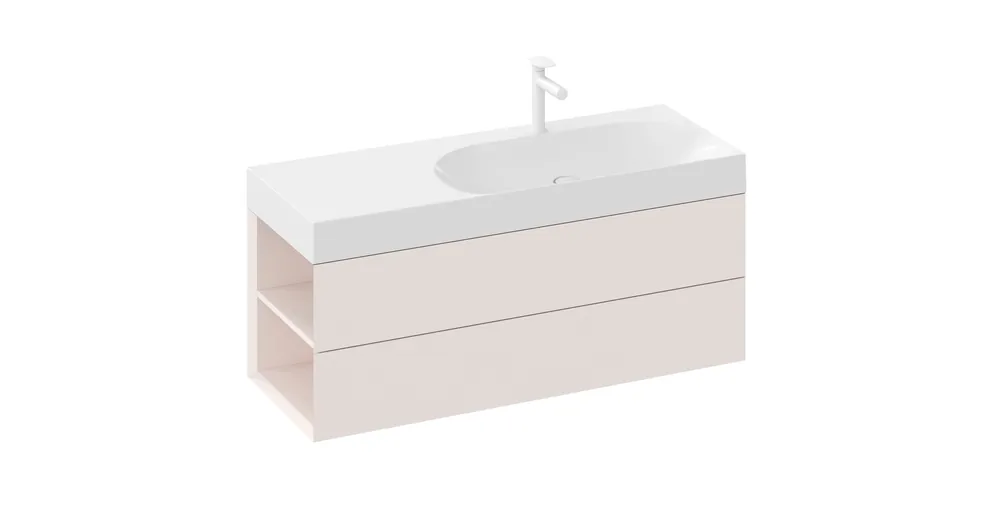 Ravak SD Lite 120 B fürdőszobai szekrény mosdó alá Alabaster Pink X000001884 Vedd meg online
