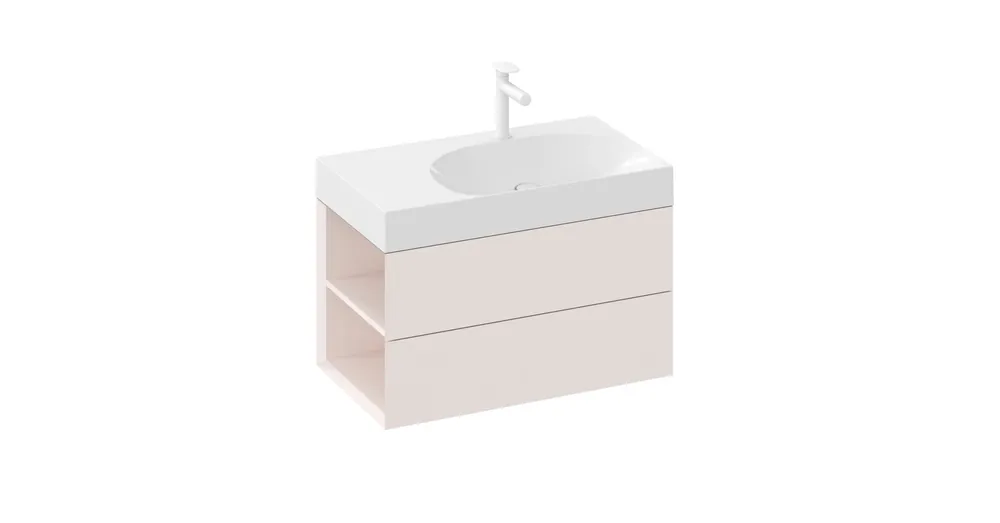 Utolsó esély Ravak SD Lite 80 B fürdőszobai szekrény mosdó alá Alabaster Pink X000001878
