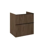 AREZZO design MONTEREY 60 cm-es alsószekrény 2 fiókkal Lincoln dió színben, szifonkivágás nélkül Árengedmény