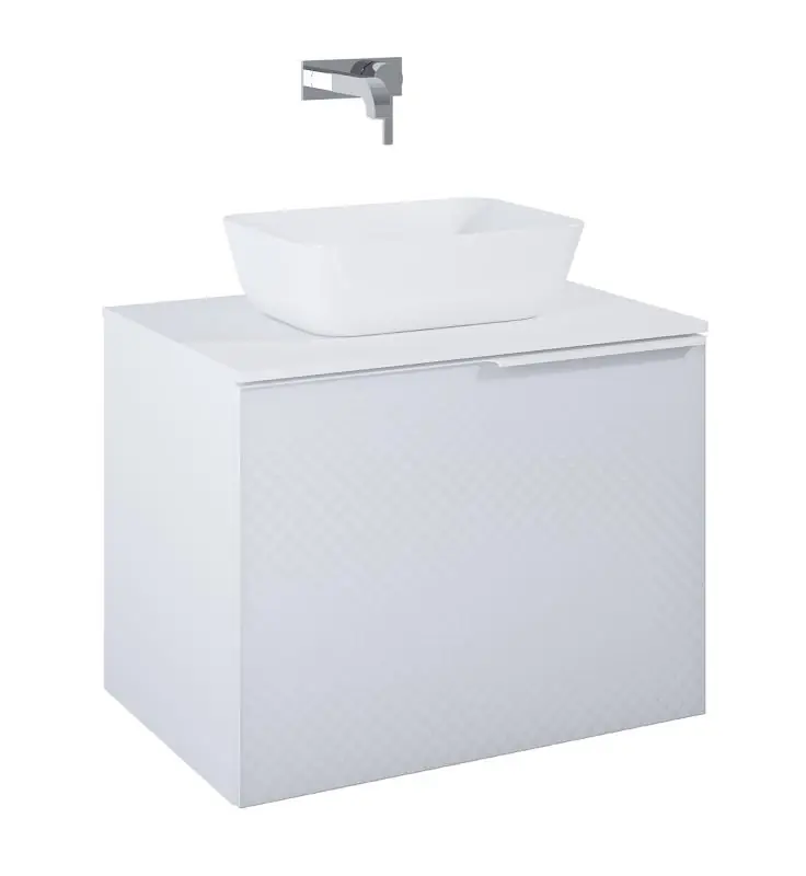 Népszerű AREZZO design Malibu alsószekrény 70 1 fiók + 1 fiók , matt fehér