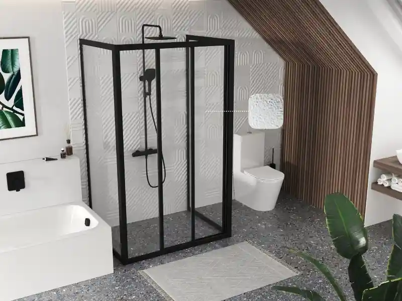 Expressz szállítás Ravak Supernova ASDP3+APSS+APSS zuhanykabin fekete, grape