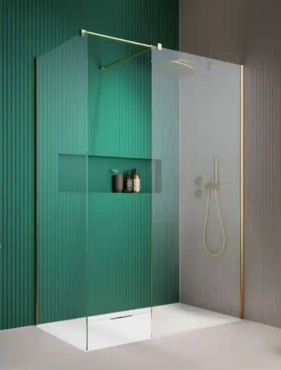 Árcsökkenés Radaway Modo New Gold III Walk-in arany zuhanyfal