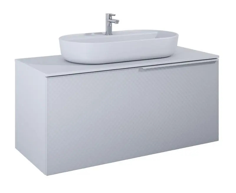 Vedd meg online AREZZO design Malibu alsószekrény 120 1 fiók + 1 fiók , matt szürke
