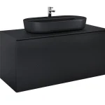 Biztonságos fizetés AREZZO design Malibu alsószekrény 120 1 fiók + 1 fiók , matt fekete