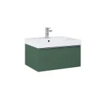 AREZZO design MONTEREY 60 cm-es alsószekrény 1 fiókkal Matt Zöld szifonkivágással Exkluzív ajánlat