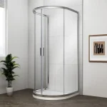 POLYSAN EASY LINE félköríves zuhanykabin, 900x900mm, transzparent üveg Kiárusítás