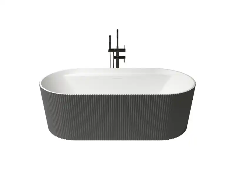 Olcsóbb Zenon Olympia Titanio Metallic/Blanco Mate szabadonálló kád