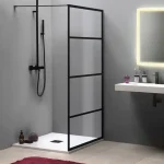 Biztonságos vásárlás Sapho GELCO CURE BLACK fix zuhanyfal, matt fekete