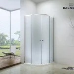 Akciós ár Balneum Royal íves zuhanykabin 6mm-es nano vízlepergető matt üveggel