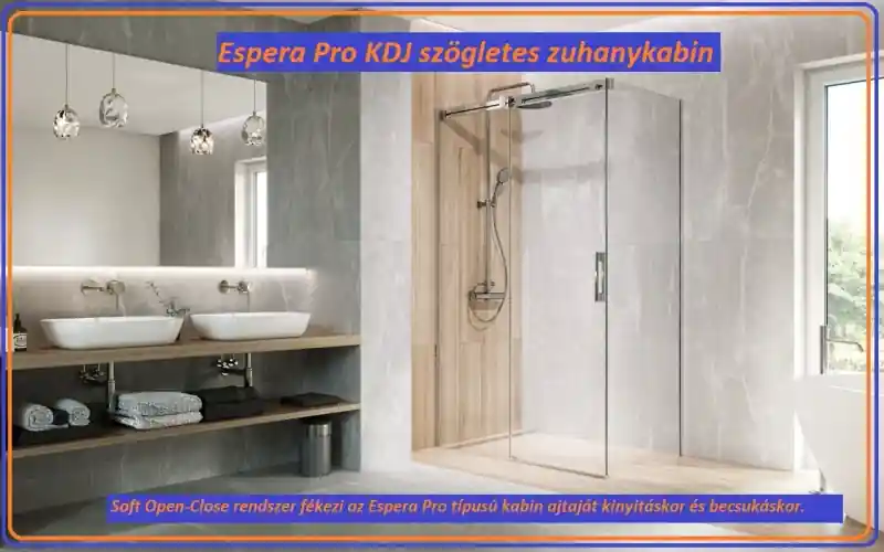 Expressz kézbesítés Radaway Espera Pro KDJ szögletes zuhanykabin