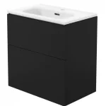 Bestseller Deante PRIZMA - Mosdószekrény, mosdóval - 60 cm - nero